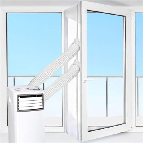 Window Seal For Portable AC Units, Mobile Air Conditioning Door Drain Seal Kits, Double Hose And Zipper Window Seal For Water Drainage(5meter)