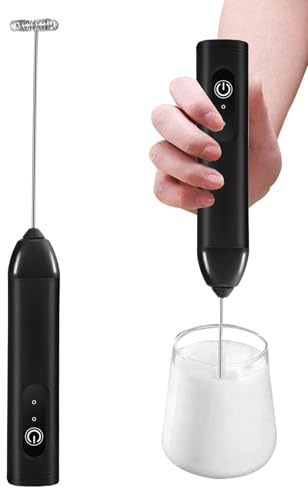 Frother Wand, Usb Rechargeable Electric Frother – Batidora de mano | Whisk Handheld for Chocolate Shakes Milk Drinks Home Kitchen Travel Cafe Coffee Latte Matchas Hot