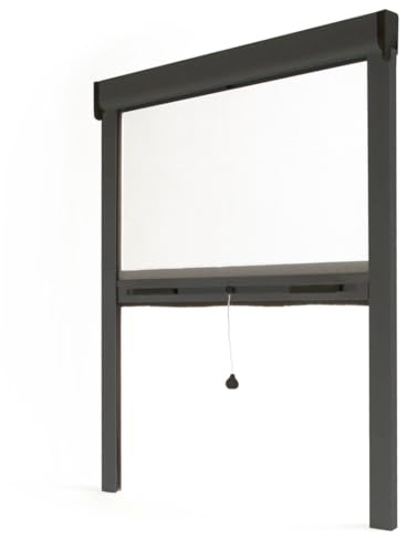 Avosdim Store moustiquaire fenêtre Alu Luxe (Anthracite, L125 x H 220 cm)