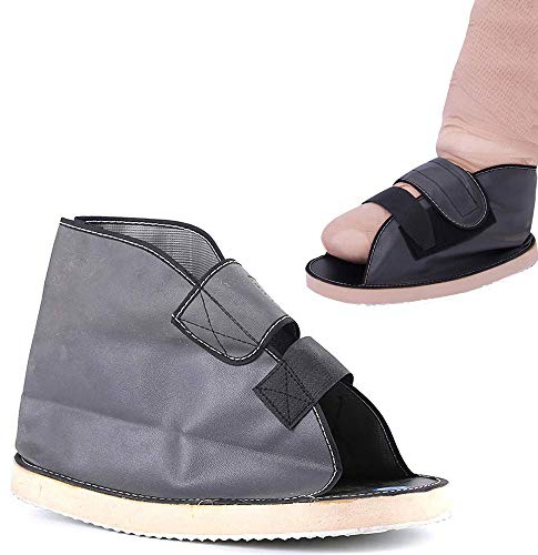GHzzY Scarpa Post-operatoria per frattura del Piede/Punta Rotta - Scarponcino Medico e Sandalo Ortopedico con/Cinghie Regolabili per Protezione e Recupero del Piede,L