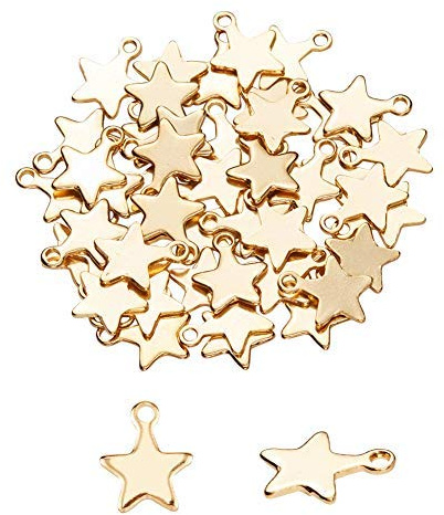 UNICRAFTALE Golden Anhänger 304 Edelstahl Charms Kleine Metall Weihnachten Schmuck für Armband Halskette Schmuckherstellung