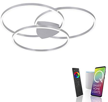 Paul Neuhaus Q-KATE LED Deckenleuchte Ringform CCT Smarthome 3-flammig | CCT warmweiß - kaltweiß, Smarthome