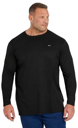 BadRhino Big & Tall Core Long Sleeve T-Shirt - Men's - Plus Size Curve Black