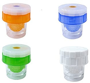 SPORTS WORLD VISION Packung Mit 4 Manuell Kontaktlinsen Reiniger Kunststoff Kontaktlinsenreinigungsbehälter Monatlich