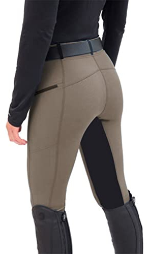 Minetom Pantalon D'Équitation pour Femmes Taille Haute pour Les Cavaliers Skinny Pantalon De Tir À l'arc Leggings avec Poche