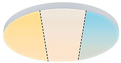 Paulmann 79893 LED Panel Velora rund 400mm 2130lm White Switch Weiß rund Deckenleuchte Metall 3000 K