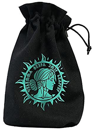 Q-Workshop QWOWCI16 - The Witcher Dice Pouch: Ciri - The Elder Blood, 22.86 cm x 12.19 cm x 2.29 cm