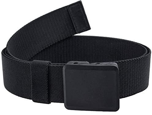 KYEYGWO Herren Elastischer Gürtel mit Kunststoffschnalle, Einstellbare Stretch Freizeitgürtel Tactical Militärgürtel Outdoor Stoffgürtel Hiking Belt