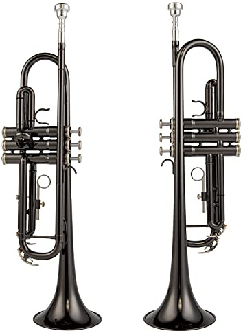 AUROSUS SY-6334BK Bb Trompete schwarz vernickelt mit Mundstück für Schüler Schulband