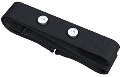 FITCENT Heart Rate Monitor Chest Replacement Strap Compatible with Polar H10 H9 H7, Adjustable Soft HR Belt Work for Polar Heart Rate Sensor (Black)