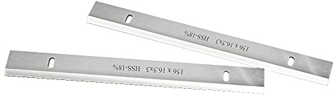BCOMFY Lame de Rabot d'épaisseur HSS 6 156mm 156X16.3X3 Mm Couteau de Rabot en Bois for Accessoires d'outils électriques for Le Travail du Bois
