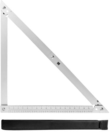 Winkelmesser für Zimmermann 23,2 Zoll,kyaoayo Multifunktional Zimmermannswinkel Multifunktionale Anschlagwinkel Faltbares Dreieck Winkelmesser Lineal Aluminiumlegierung für Zimmermann,Dachdecker
