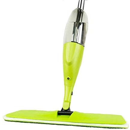 LXINDM Mopa con spray para limpieza de suelos, trapeador plano para el hogar, cocina, madera laminada, madera, azulejos de cerámica, limpieza práctica