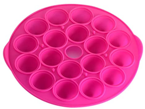 Juego de 1 paleta de silicona redonda tridimensional con 18 cavidades, hecha a mano, para torta de chocolate, para hornear dulces