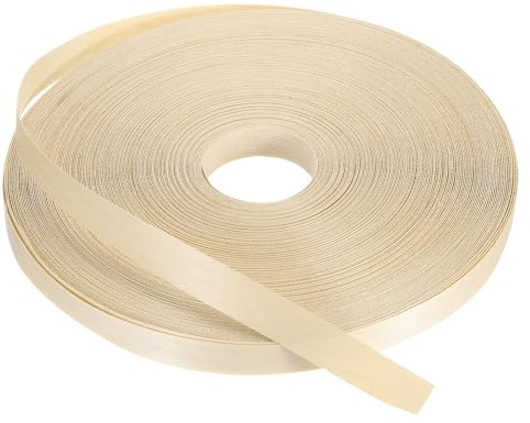 PATIKIL Cinta de acabado de abedul, 1 pulgada x 250 ft Cinta de madera para acabados de madera preencolada para acabados de madera contrachapada flexible con adhesivo termofusible