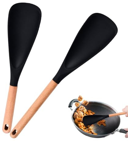 Spatel Löffel, Multi -Funktionslöffel,2x Soft Rice Paddle Cooking Löffel - Küchenutensilien & Gadgets, Kartoffelserver, Nicht -Stick -Kocherzubehör zum Kochen und Servieren