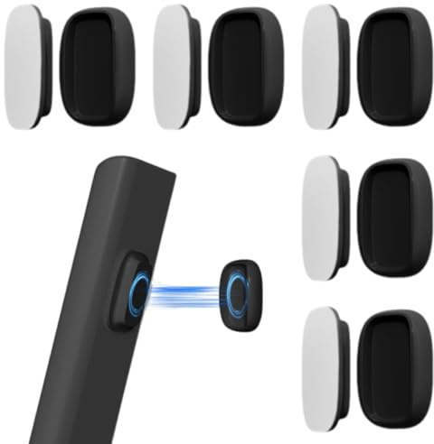 5 Pièces Support Telecommande Mural, Supports de Télécommande Magnétiques, Double Aimant Support Mural en Silicone pour Télécommande pour Télécommandes de Télévision, Climatiseur et Ventilateur (Noir)