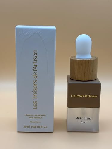 Musc Blanc – Parfum de Maison & d’Intérieur à Brûler – Huile de Diffusion & Brume 20 ml | Notes Pures & Cotonées | Linge Frais, Élixir Maison Propre