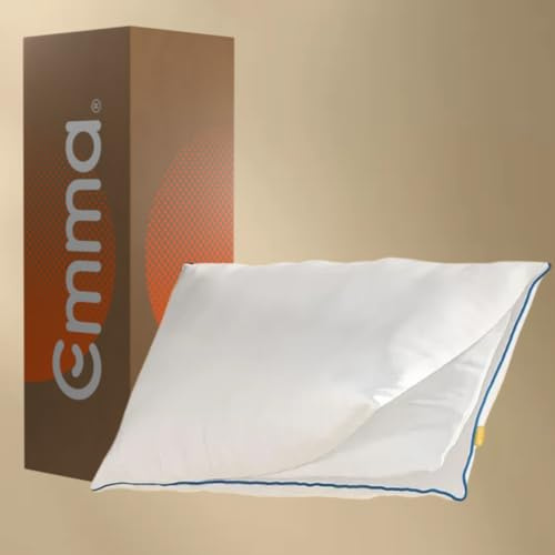 Emma Oreiller Original Confort 70x50 cm | Moelleux et Respirant pour Sommeil Confortable | 1 Couche Ajustable | Microfibres Aerosoft® pour Soutien et Douceur | Housse Déhoussable