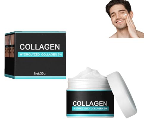 Crema viso rassodante per uomo - Idratante anti-età avanzato per uomo, riduce linee sottili e rughe, crema viso al collagene, formulazione non grassa e ad assorbimento rapido. (1pcs)