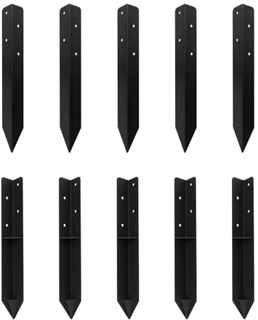 JYiuog Erdanker, Sicherer Bodenanker für Schaukeln, Rutsche & Gartenanlagen Winkelanker 10er Set für Garten,420x45x45mm