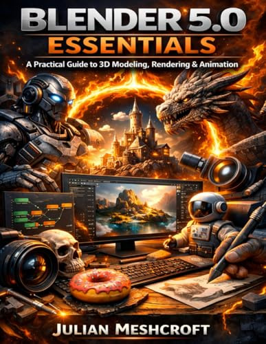 Blender 5.0 Essentials: A Practical Guide to 3D Modeling, Rendering & Animation