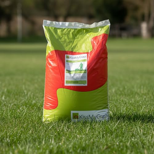 KissMyGrass Autumn & Winter Lawn Fertiliser (1 x 5 Kilograms) | Garden Fertilizer to Give Grass Deep Green Colour, Autumn & Winter Lawn Treatment for Gardens.