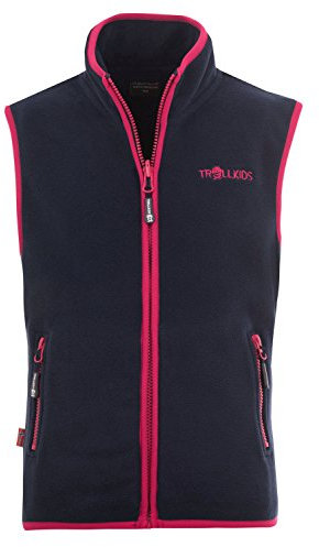 Trollkids Kids Arendal Vest 176, navy/pink