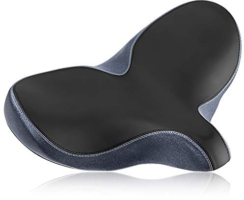 YLG Oversized Comfort Bike Seat - Memory Foam Replacement Saddle, Waterproof Universal Fit for Women and Men