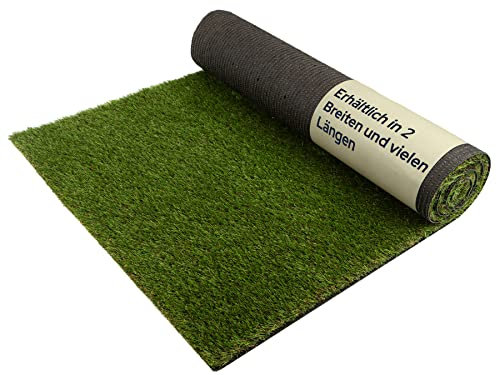 Primaflor Kunstrasen FORESTLAND 37mm – 4,00m x 5,00m, dichter Premium Rasenteppich in Natur-Optik | UV-stabil & wasserdurchlässig | Outdoor Bodenbelag für Garten & Balkon | künstlicher Rasen