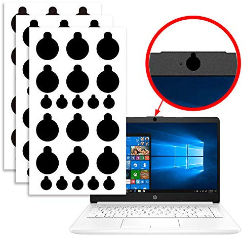 Camera Vinyl Covers Privacy Stickers for Lens Privacy - 60 Pcs Original Camera Dots - 0.39 Inch Removable and Reusable Laptop's Webcam Stickers
