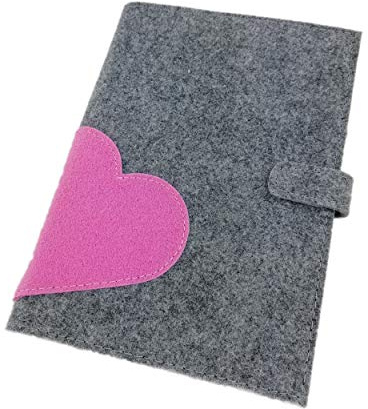 Case protective cover felt bag for the German maternity log maternity passport cover (pink, German version).