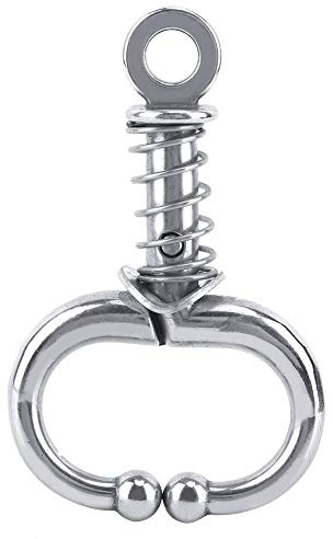 Edelstahl Bull Nose Ring Kuh Vieh Nasen Zange Vieh Nasenringe Verriegelung Bull Ring Zubehör Landwirtschaftliche Ausrüstung(Federtyp)