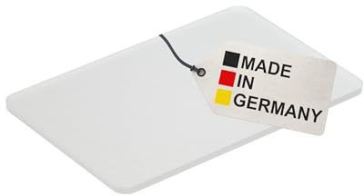 BAUHELD Universal Unterlegplatten 60x40 x 1,5mm [250 Stück] - Made in Germany - Abstandshalter aus Kunststoff - Vollmaterial - Als Unterlegkeile, Kunststoffplatte, Fliesenkeile, Verglasungsklötze