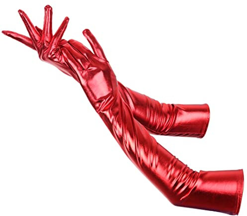Sexy Multi-Color Lackleder-Handschuhe, lange Cosplay-Kleidung, Zubehör, schwarz, eng, lange Handschuhe, Pole Dance Performance Handschuhe