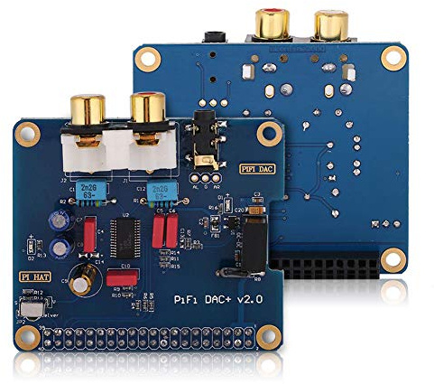 Raspi HiFi DAC Hat PCM5122 Audio-Soundkarten-Erweiterungsplatine, I2S-Schnittstelle PiFi DIGI DAC + HiFi DIGI Digitale Audiokarte für 3 Modell B 2B / B