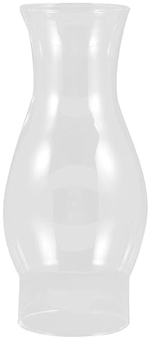 Garneck Zylinder Lampenglas Petroleumlampe Zylinderglas Ersatzglas Öllampe Glasschirm Glashütte Leuchtenglas Oberer Durchmesser 7.5cm Untere Durchmesser 9.5cm