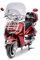 Motorroller Easycruiser Chrome Edition 50ccm Euro 5 Retro Roller 25km/h (Dunkelrot)