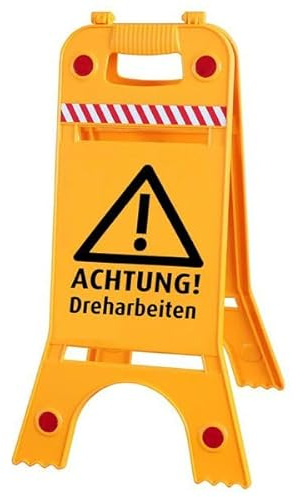 Warnaufsteller Dachaufsteller - Achtung Dreharbeiten - Gr. ca. 28 x 64 cm – 308540/3 - beidseitige Beschriftung