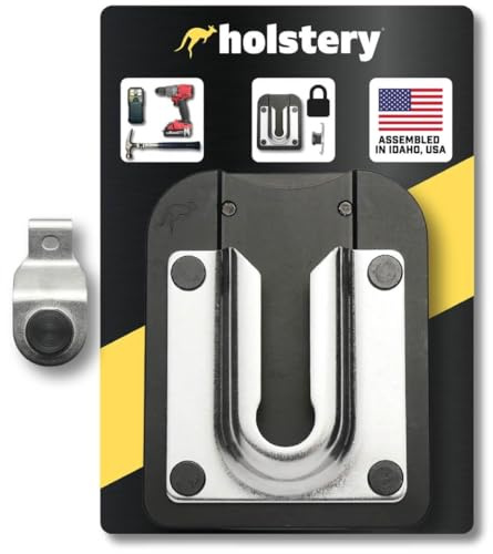 PinPal Pro | Universal Tool Holster - Gravity Locking Clip-On Tool Belt Holder for Drills, Impacts, and Other Tools (with Pin Kit for Dewalt)