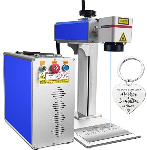 Máquina de marcado láser de fibra 20W, zona de trabajo 150×150 mm de estado sólido, grabadora para metal, aluminio, acero, oro y plata, ideal para joyería, incluye software Ezcad