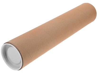 GRADENEVE Tubo de Cartón Adecuado para Proyectos de Arte en Grupo y Pintable de Papel Kraft Resistente para Manualidades y Almacenamiento y Aula