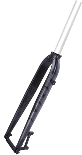 KUNYOS Forcella Rigida MTB 26 27,5 29 Forcella per Bici in Lega di Alluminio 1-1/8 Freno A Disco A Tubo Dritto Forcella Anteriore A Sgancio Rapido 9 * 100 Mm,Nero,26inch