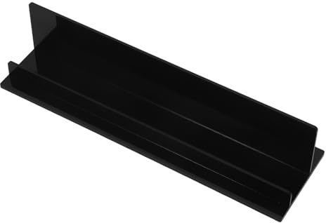 Baluue Présentoir pour Disques Vinyles en Acrylique Transparent Support de Table Réglable pour Albums Organisateur Multifonction pour Rangement de Vinyles Livres et Magazines