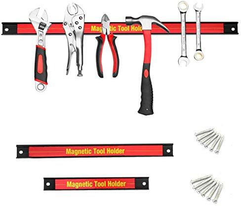 COSTWAY Barres Magnétiques Barre de Garage Atelier Porte-outils Magnétiques en Acie pour Maison,Garage,Cave,Atelier (1)