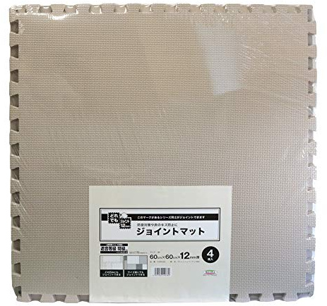 Meiwa Gravia VJEM-60 Soundproofing Joint Mat [Equivalent to Sound Insulation Grade Special Qualities] 23.6 x 2.4 x 0.5 inches (60 x 60 x 12 mm) Thick x 4 Sheets Graige