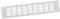 400x80mm Aluminium Weiß Lüftungsgitter Stegblech Lüftung Alu-Gitter Gitter Möbelgitter Möbellüftung