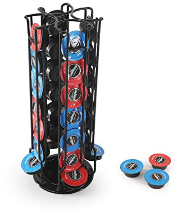 SYSYLY Porta Capsule per caffè Compatibile Con Lavazza Mio cialde , Supporti per Capsule Cialde Modo Mio, con Base Girevole di 360°, Nero.