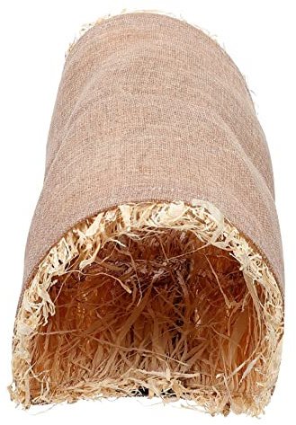 iplusmile Natur Gras Heu Stroh Nager Grasröhre Weidentunnel Nagerhaus Heuhaus Grashaus Seegras- Häuser Heu- Tunnel Kleintiere Kauen Spielzeug für Kaninchen Hamster Meerschweinchen