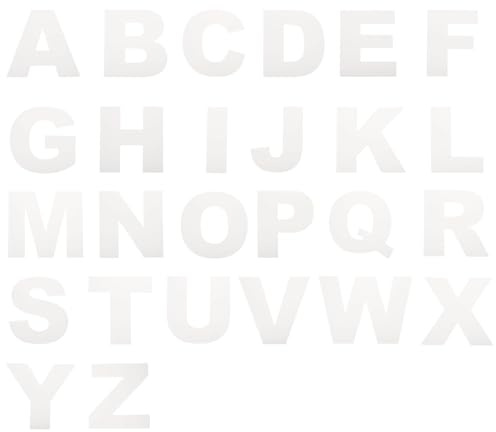 uxcell 26pcs Alphabet Cake Stencils A-Z Letters Stencils 8 Inch Alphabet Cake Decorating Mould Set for Birthday Wedding Party DIY Crafts